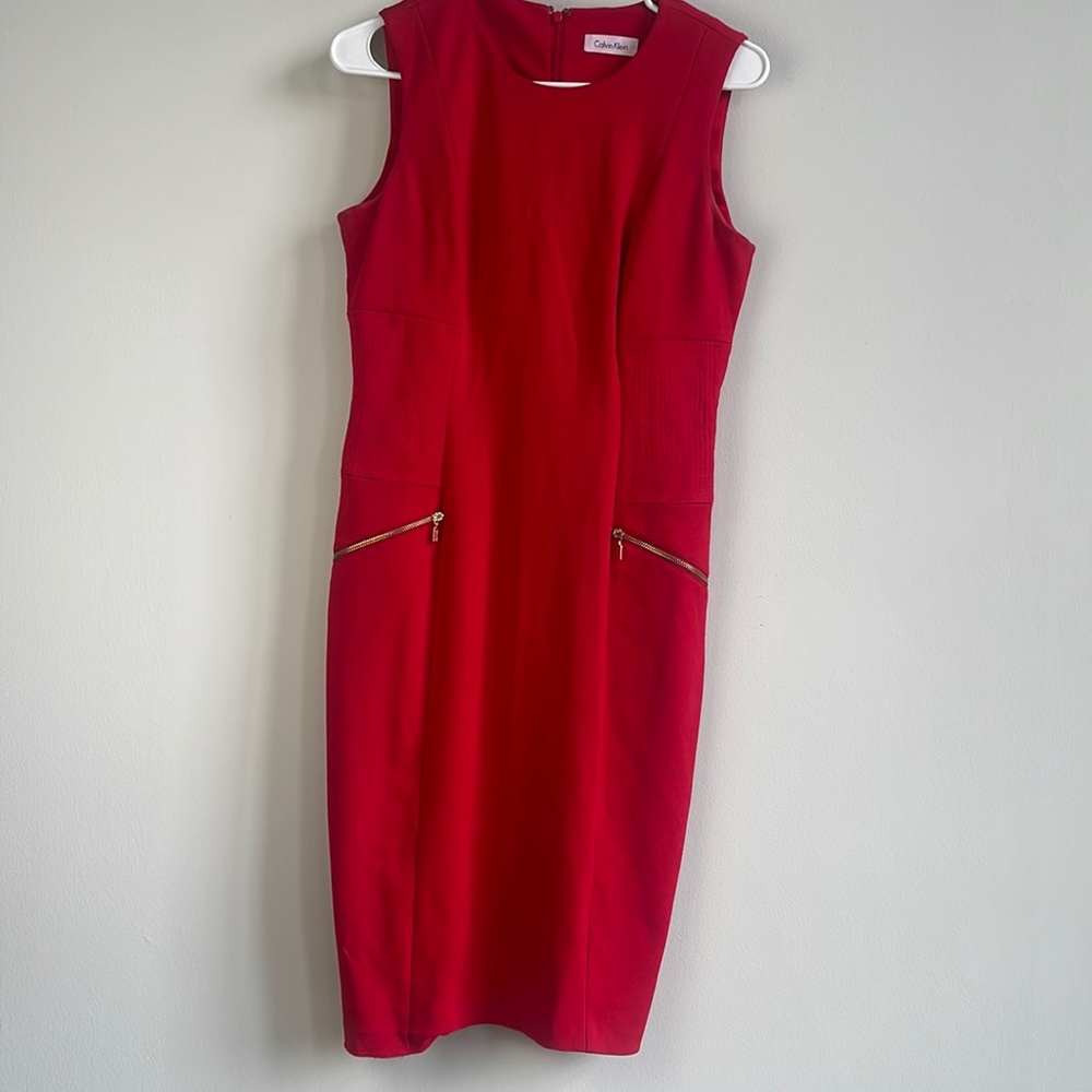Sleeveless business casual dress